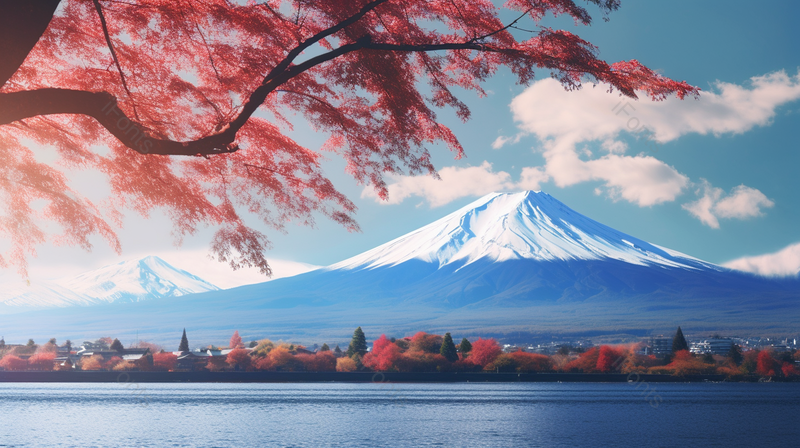 唯美河口湖是日本欣赏富士山风景的最佳地点之,高清,摄影图,摄影图片,图片大全,摄影图免费下载